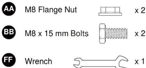 Just Fire Outdoor Patio Heater - Hardware Used - 1