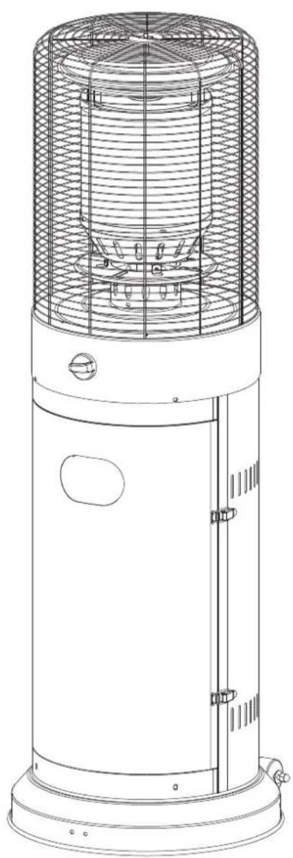 Just Fire Outdoor Patio Heater - OUTDOOR PATIO HEATER - 1