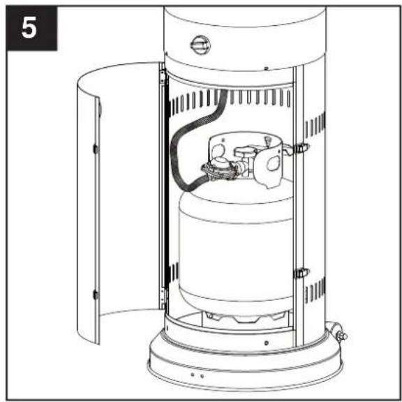 Just Fire Outdoor Patio Heater - Hardware Used - 6