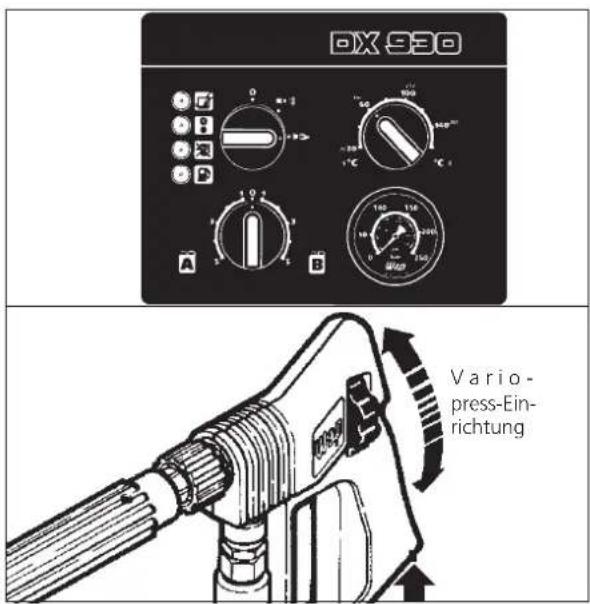 WAP DX 830 - Dampfbetrieb (über 100°C): - 1