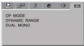 OP MODE DYNAMIC RANGE DUAL MONO