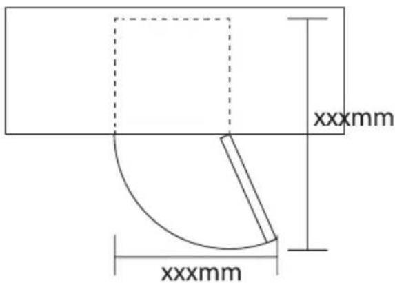 GORENJE RF3121ANW - Notwendiger Freiraum - 1