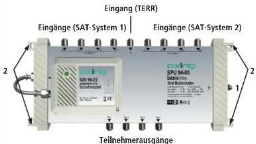 Axing SPU 96-05 - Potentialausgleich und Montage: - 1