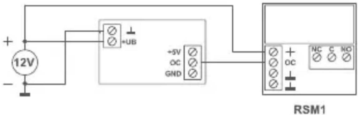 12V +UB +5V OC GND RSM1 + OC NC C NO