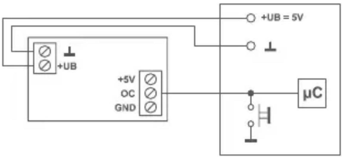 +UB +5V OC GND +UB = 5V μC