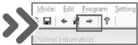Model Edit Program Setting Channel Information