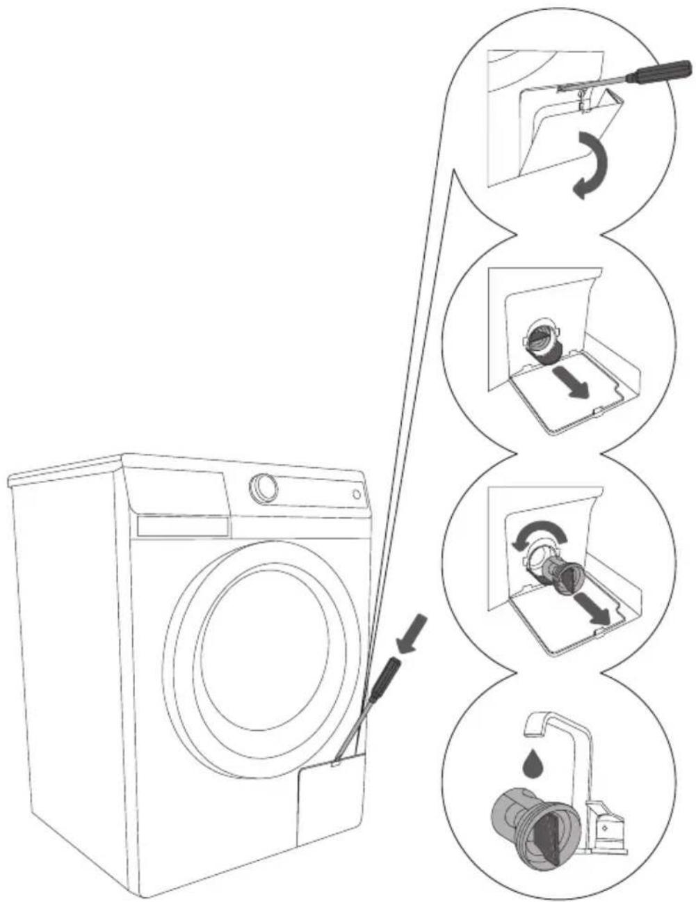 GORENJE WA7860 - REINIGEN DES FILTERS - 1