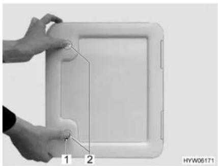 Carado Delight 164 L - Klappe für Toiletten-Kassette - 1