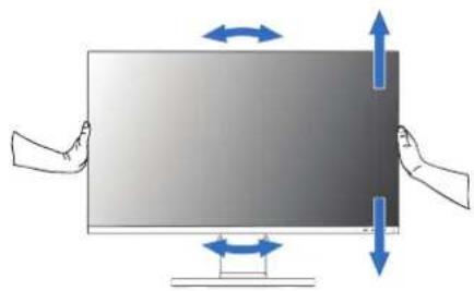 NEC MultiSync E271N - Verstellbarer Fuß mit Schwenkmöglichkeit - 1