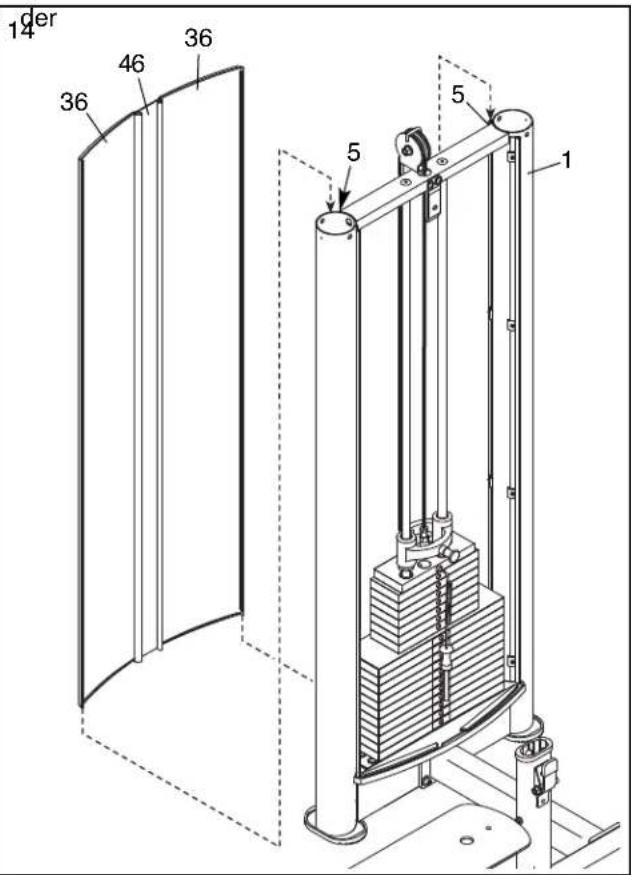 FreeMotion Epic Lat/High Row - DIAGRAMM FÜR DIE IDENTIFIZIERUNG DER TEILE - 30
