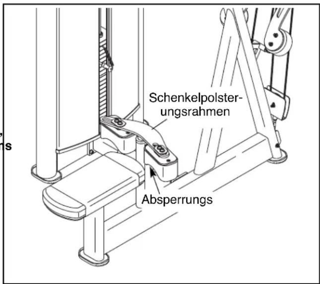 FreeMotion Epic Lat/High Row - DEN SCHENKELPOLSTERUNGSRAHMEN EINSTELLEN - 1