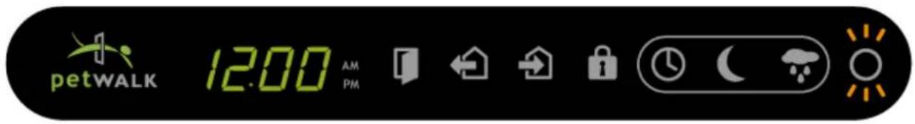 Petwalk 3.0 - Farbcodierung des Displayfeldes Betriebsmodus - 2
