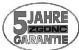 Zgonc MD 480 - Service-Informationen - 1