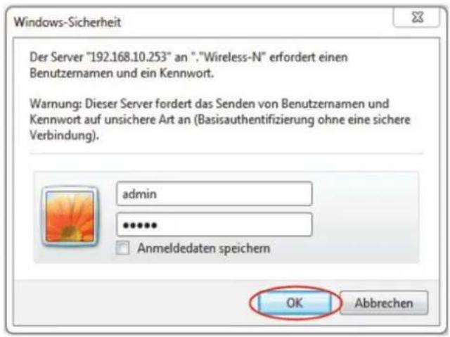 Salcar Wireless-N - 2) Zugriff über Kabel - 3
