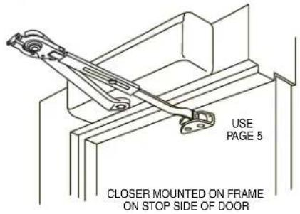 Sargent 1430 - SELECT PROPER APPLICATION FROM ILLUSTRATIONS BELOW AND FOLLOW INSTRUCTIONS ON GIVE - 3