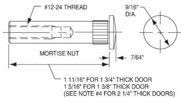 Sargent 1430 - USING MORTISE NUTS WITH SARGENT DOOR CLOSERS - 3