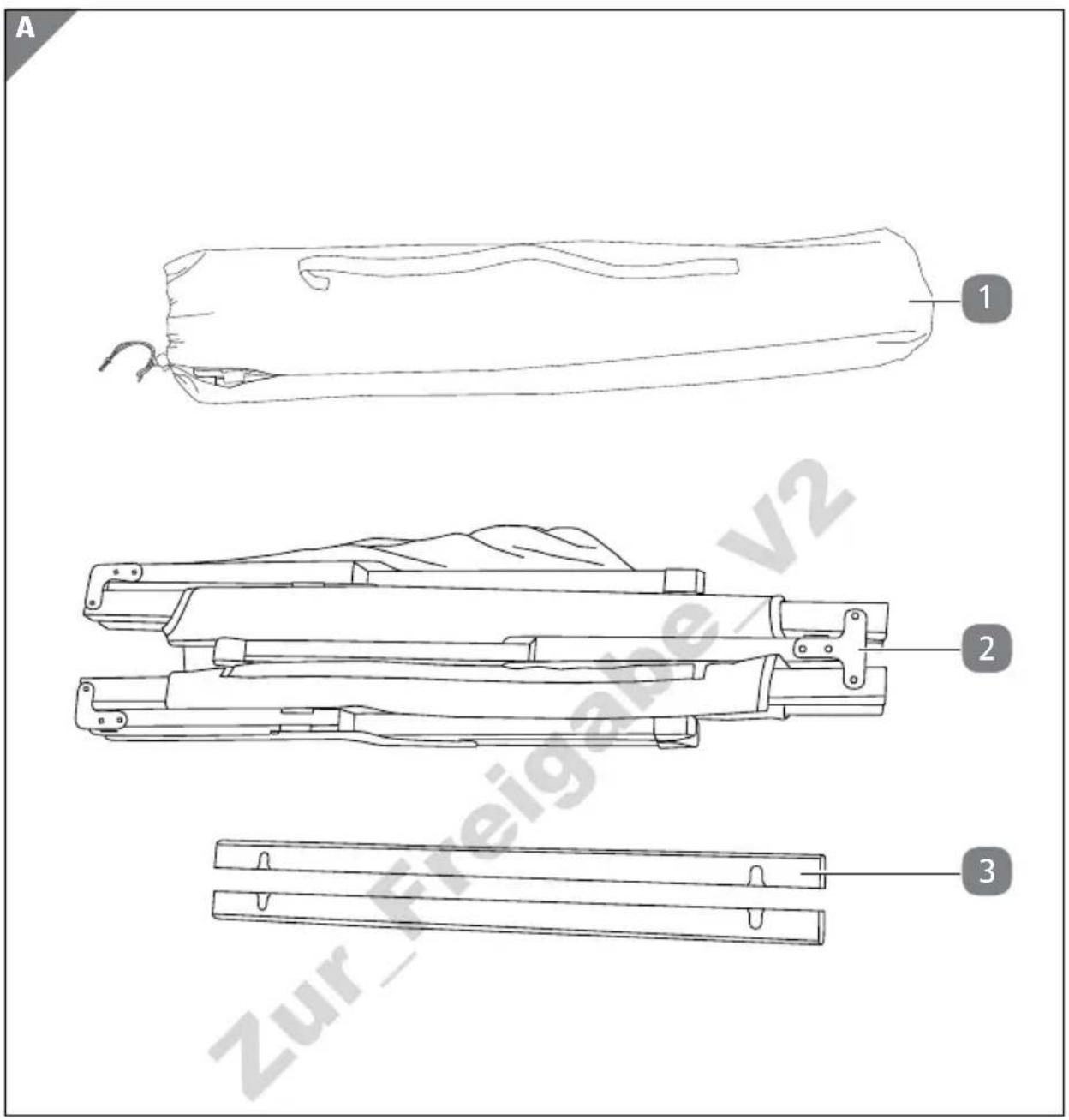 Adventuridge Camping Cot 96122 - Contents - 1