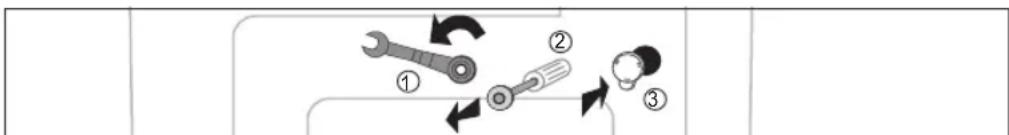 SAMSUNG WF-J125N - Removing the shipping bolts - 1