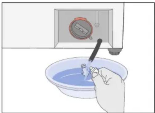 SAMSUNG Q1657AT - Draining the washing machine in an emergency - 2