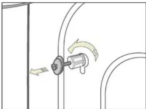 SAMSUNG Q1636S - Removing the shipping bolts - 1