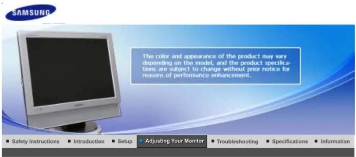 SAMSUNG 940MW - Installing the Natural Color Software - 1