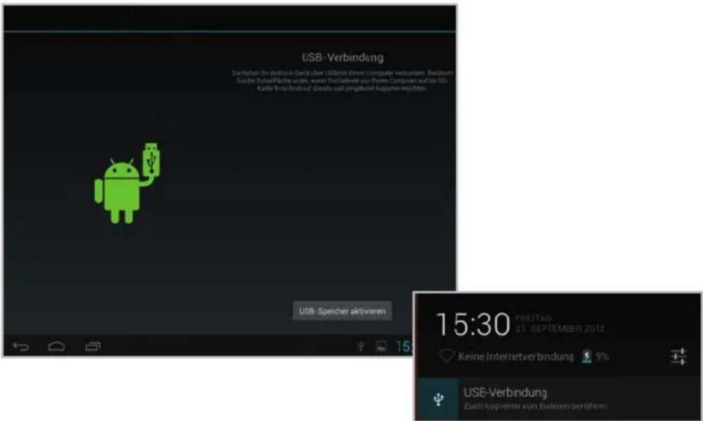 CAT Phoenix - Tablet PC als Massenspeicher einstellen und Dateien übertragen - 1
