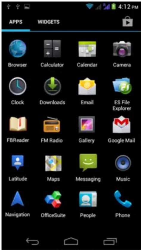 Yarvik Ingenia Horizon SMP 50-201 - Menu d'applications - 2