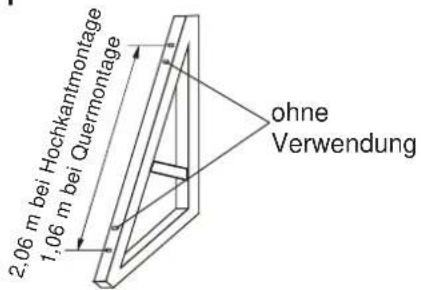 WOLF TopSon F3-Q - Mindestabstände mehrerer Kollektorreihen (Verschattungswinkel = 25°) - 3