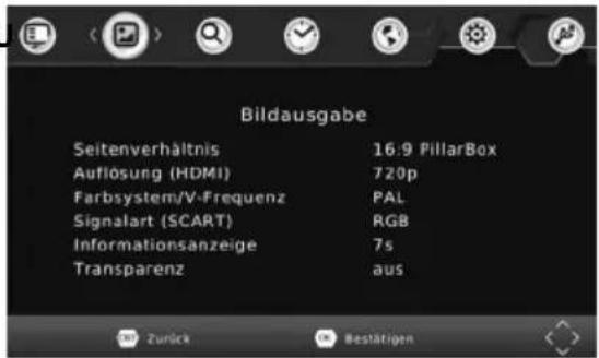 XORO HRS 8659 Smart - Hauptmenü - 1
