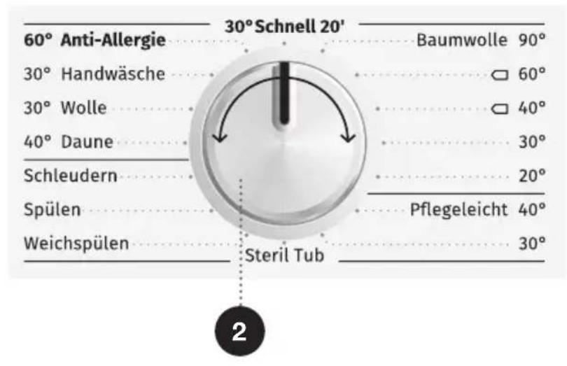 GORENJE WP62S3 - SCHRITT: AUSWAHL DES WASCHPROGRAMMS - 1