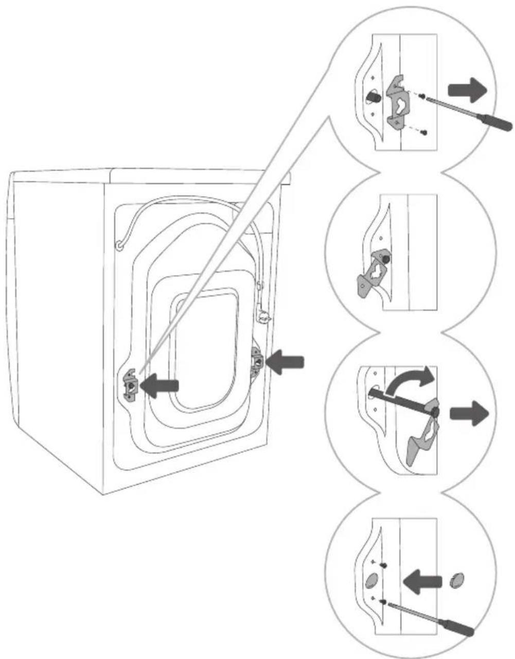 GORENJE WP62S3 - DEMONTAGE DER TRANSPORTSICHERUNGEN - 1