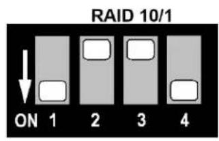 RAID 10/1 ON 1 2 3 4