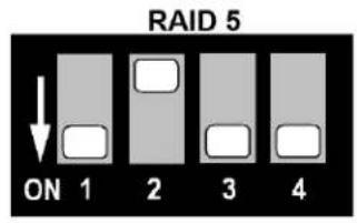 RAID 5 ON 1 2 3 4