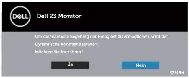 DELL S2319HN - OSD-Warnmeldungen - 1