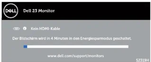 DELL S2319HN - OSD-Warnmeldungen - 7