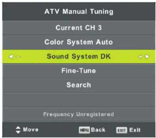 DENVER LED-3269 - ATV Manual Tuning - 1