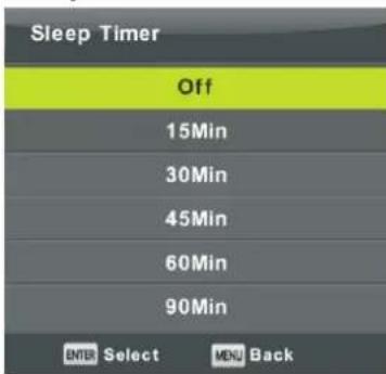 DENVER LED-3269 - Sleep Timer - 1