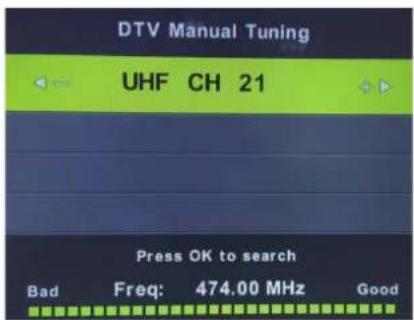 DENVER LED-3269 - DTV Manual Tuning - 1