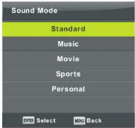 DENVER LED-3269 - Sound Menu - 2