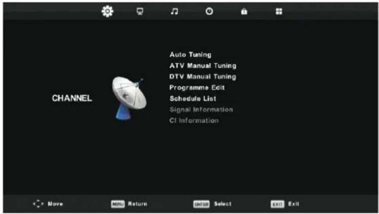 DENVER LED-3269 - Channel Menu - 1