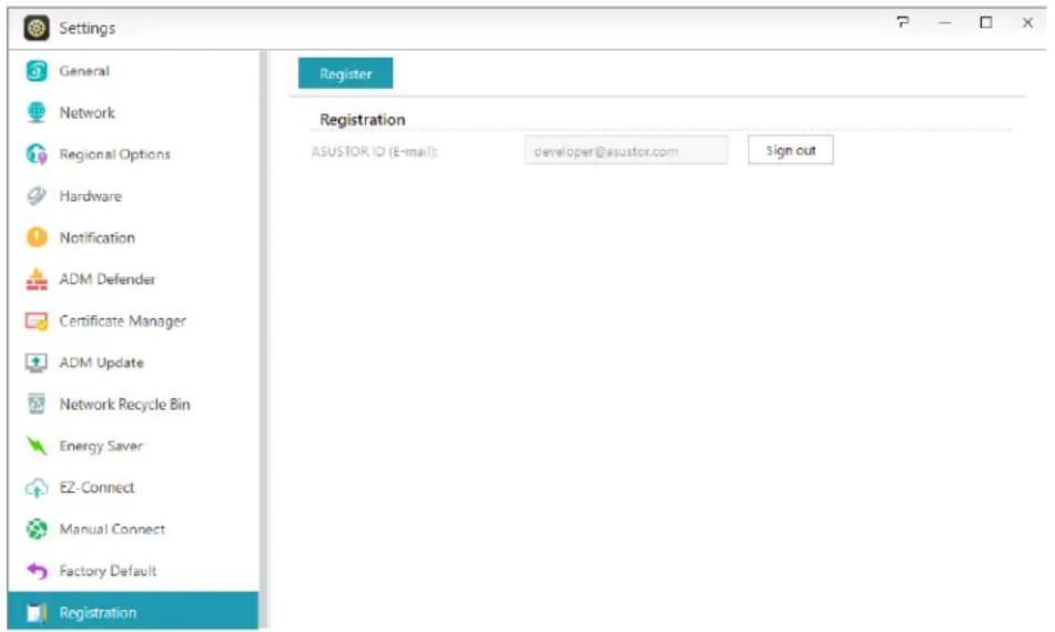 Asustor AS3102T V2 - Registratie - 1