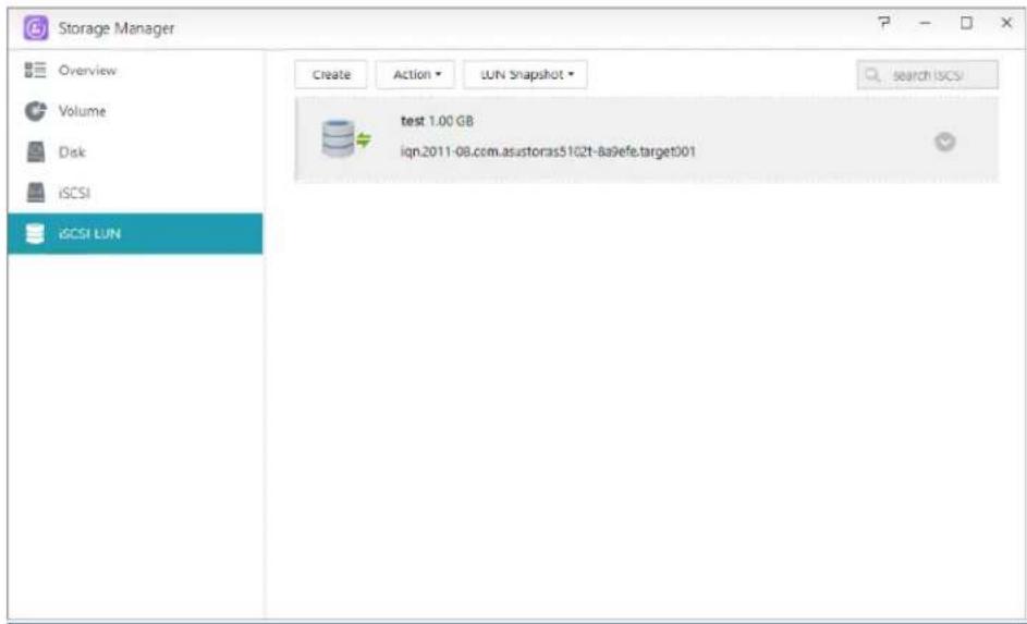 Asustor AS3102T V2 - iSCSI LUN - 1