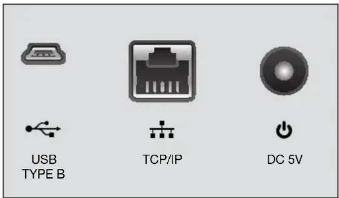 USB TYPE B TCP/IP DC 5V