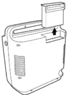 Philips Respironics SimplyGo - Einsetzen und Entfernen der Akkus - 1