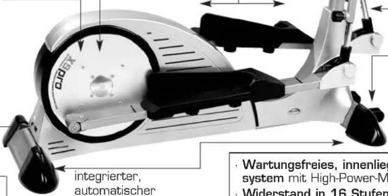 Xelus X9 Pro - CROSSTRAINER-ERGOMETER Ausstattungsmerkmale - 1