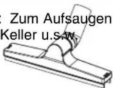 Zum Aufsaugen Keller u.s.w.