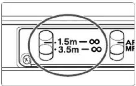 CANON EF 400MM F/5.6L USM - Switching the Focusing Distance Range - 1