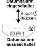 CASIO 4774 - Ein- oder Ausschalten eines Datumalarms - 2