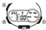 CASIO 3793 - Ein- oder Ausschalten eines Alarms und des stündlichen Zeitsignals - 1