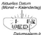 CASIO 3749 - Datumsalarm - 2